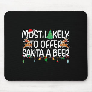 Mousepad Natal Familiar Mais Provável Para Oferecer Papais