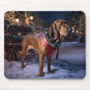 Mousepad Natal Festivo do Bloodhound