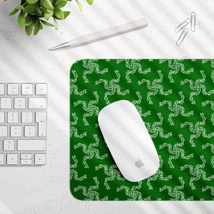 Mousepad Natal Garland Green, decoração de Natal