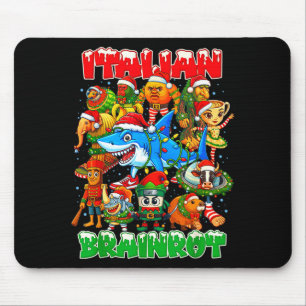 Mousepad Natal italiano engraçado Rot cerebral italiano Rot
