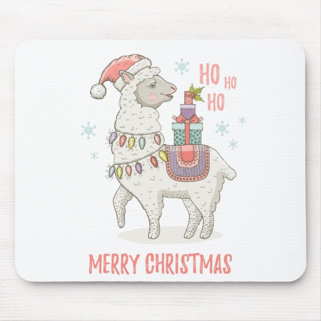 Mousepad Natal Llama (Frente)