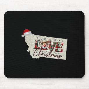 Mousepad Natal Montana Mapa de Natal do Estado Montana Nata