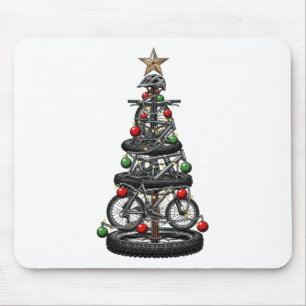 Mousepad Natal Mtb Mountain Biking Árvore Natal Engraçado H