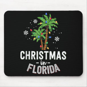 Mousepad Natal Na Flórida Decore As Palmeiras Família Va