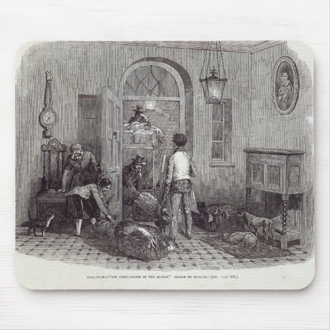 Mousepad Natal: "Os cumprimentos da estação " (Frente)