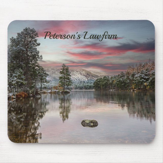 Mousepad Natal - Paisagem de Neve (Frente)