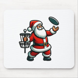 Mousepad Natal Papai Noel Jogando Golf Pajama Xma