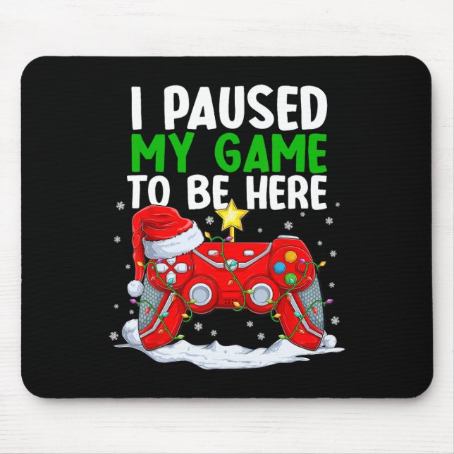 Mousepad Natal Parei Meu Jogo Para Estar Aqui Jogador Diver (Frente)