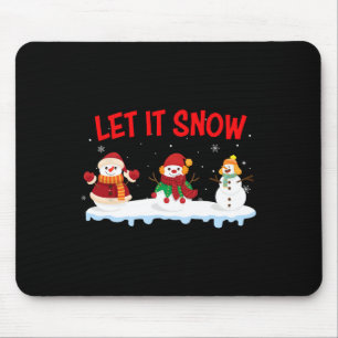 Mousepad Natal Que Neve Snowman Winter Xmas Para Homens