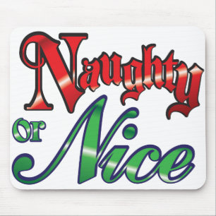 Mousepad Natal retrô, Cartas Vermelhas e Verdes Malvadas ou