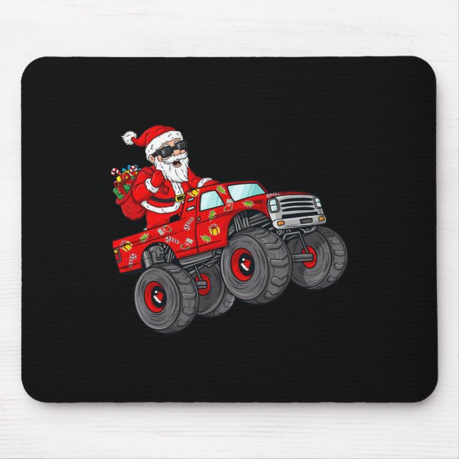 Mousepad Natal Santa Claus Andando Monstros Rapazes Ki (Frente)