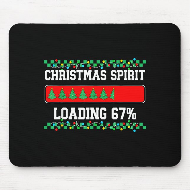 Mousepad Natal Seis Sete Srit Carregando 67 Meme Geração Z  (Frente)