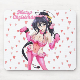 Mousepad Natal sexy Santa Casar Natal Coração Rosa Anime Di