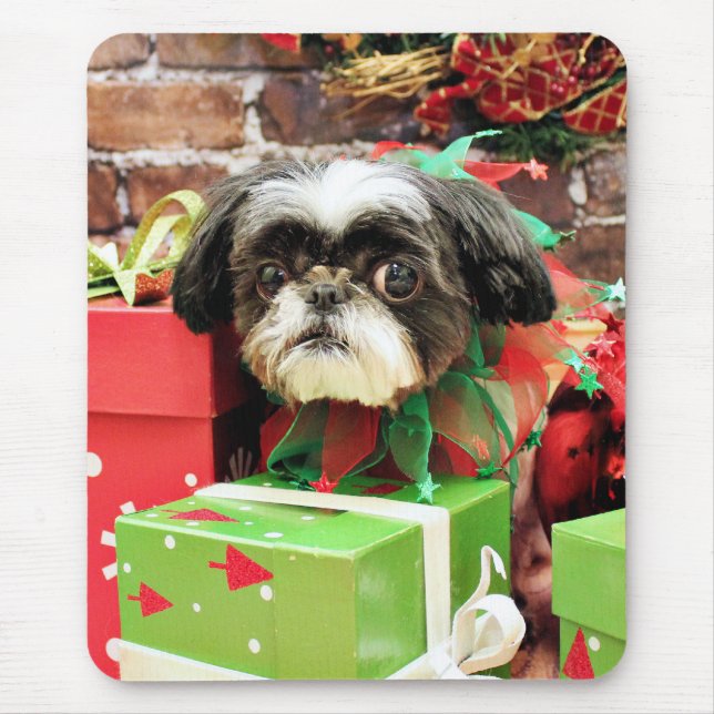 Mousepad Natal - Shih Tzu - iogue (Frente)