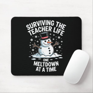 Mousepad Natal Sobrevivendo à Vida de Professor Colapso Nat