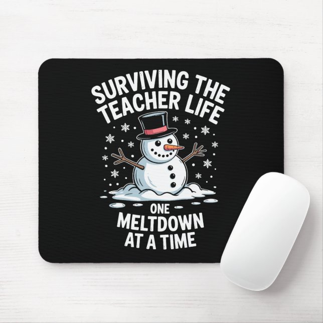 Mousepad Natal Sobrevivendo à Vida de Professor Colapso Nat (Com mouse)
