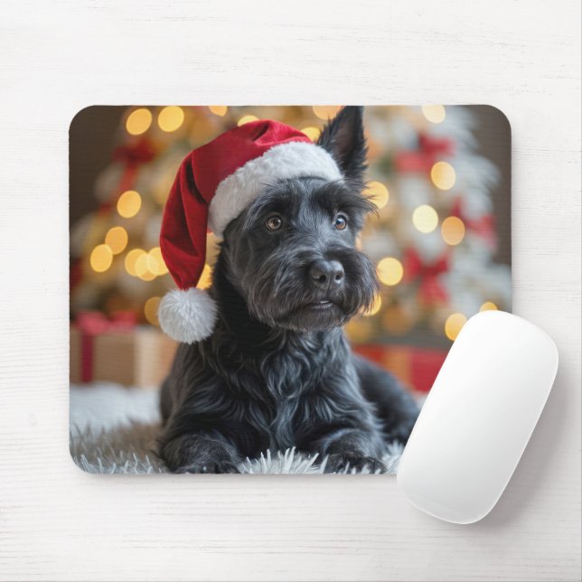 Mousepad Natal - Terrier on fur (Com mouse)