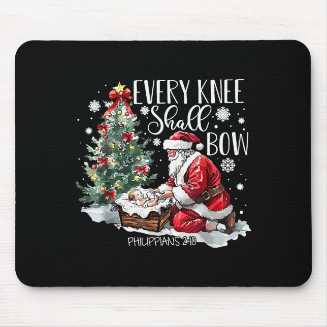 Mousepad Natal Todo Joelho Se Dobrará Cena de Natividade do (Frente)