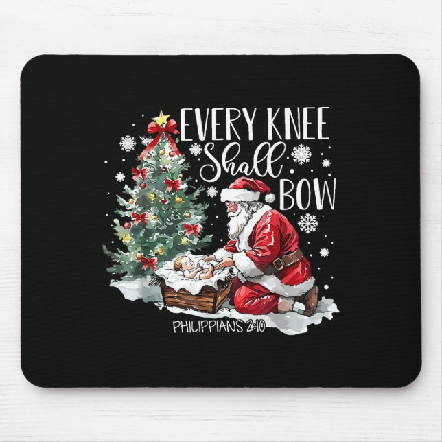 Mousepad Natal Todo Joelho Se Dobrará Cena de Natividade do (Frente)
