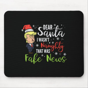 Mousepad Natal Trump Querido Papai Noel Notícias Falsas Eng