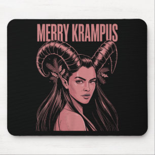 Mousepad Natalina Krampus Irônica Lilith Natal Escura Femin