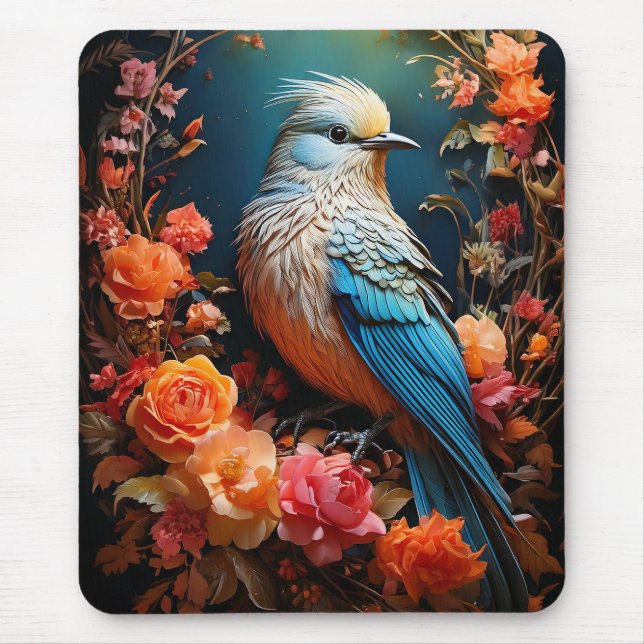 Mousepad Nature Caprichosa Pássaro Azul (Frente)
