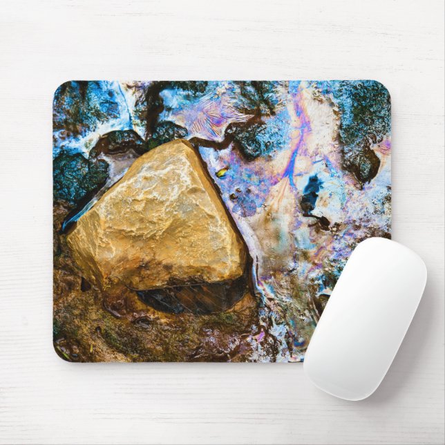 Mousepad natureza abstrata água parada (Com mouse)