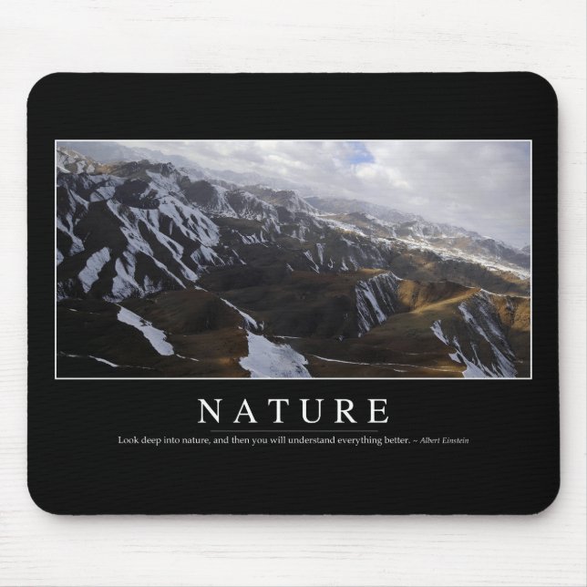 Mousepad Natureza: Cotação Inspirativa (Frente)