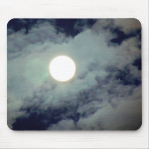 Mousepad Natureza das nuvens de lua completas