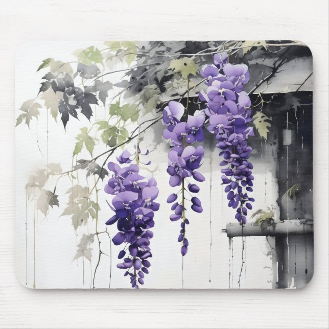 Mousepad Natureza Delicar Flores Roxas (Frente)