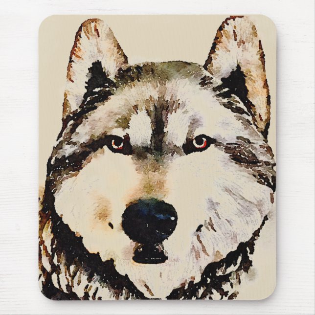 Mousepad Natureza do lobo (Frente)