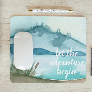 Mousepad Natureza Moderna Da Aquarela O Vamos Da Aventura C