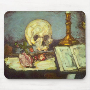 Mousepad Natureza Morta c/ Crânio, Vela, Livro Por Paul Cez