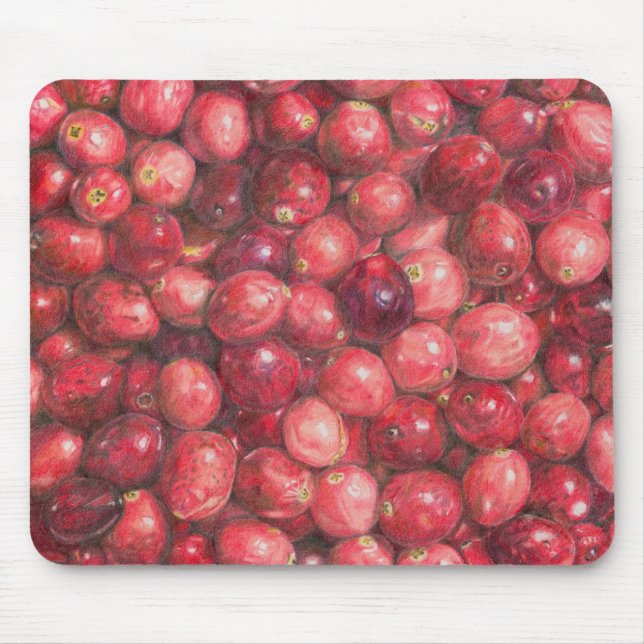 Mousepad Natureza-morta de Cranberries (Frente)