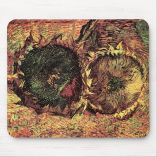 Mousepad Natureza Morta Dois Girassóis Cortados por Vincent