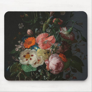 Mousepad Natureza-morta vintage do mestre holandês Rachel R
