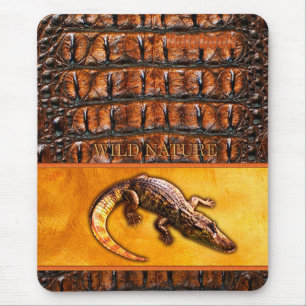 Mousepad NATUREZA SELVAGEM - Coleção de design CROCODILE-DI