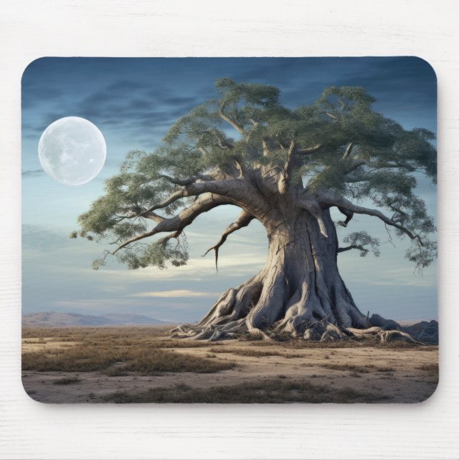 Mousepad Natureza Tranquila Da Vida Em Árvore (Frente)
