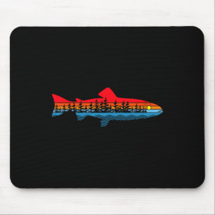 Mousepad Natureza Vintage Pesca ao Ar Livre - Pescador Trut