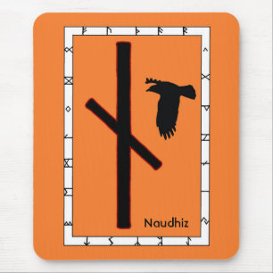 Mousepad Naudhiz - Rune of Overcoming