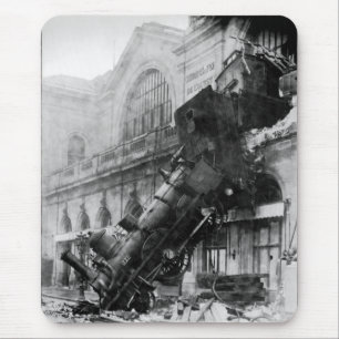 Mousepad Naufrágio do comboio em Montparnasse, catástrofe