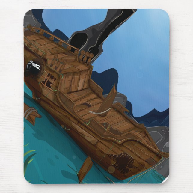 Mousepad Naufrágio submarino (Frente)