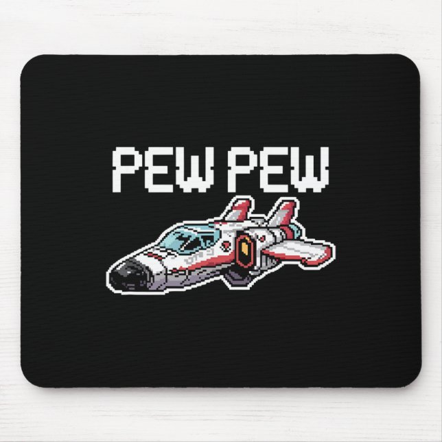 Mousepad Nave de Video Game Retrô Arcade Divertido Nostalgi (Frente)
