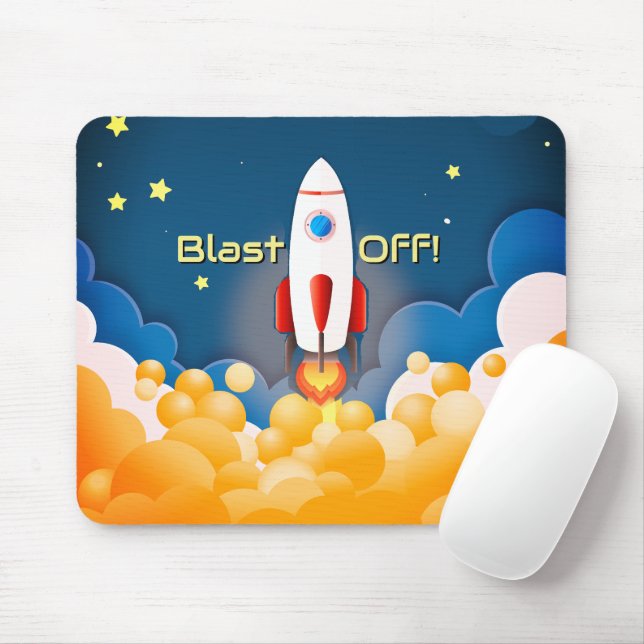 Mousepad Nave Espacial Personalizada  (Com mouse)