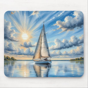 Mousepad Navegação Por Navegação Por Via Navegante À Luz Do