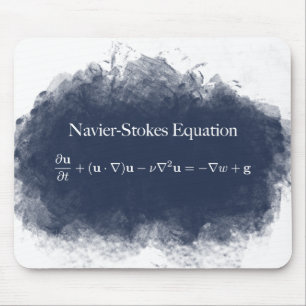 Mousepad Navier Stokes o tapete do rato da matemática & da