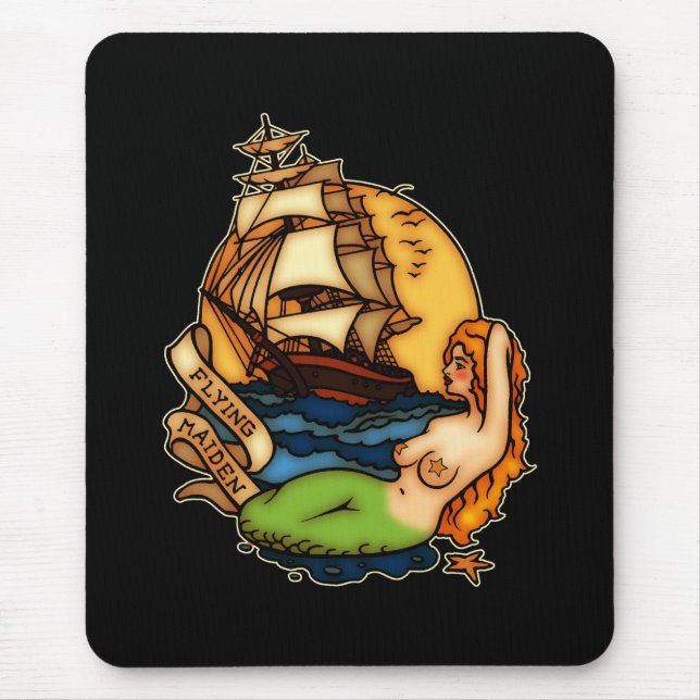 Mousepad Navio da sereia e de pirata (Frente)