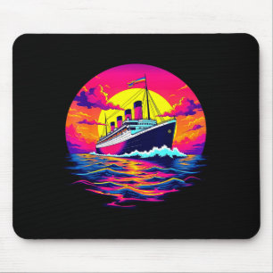 Mousepad Navio de Carga Vintage Titanic Barco Taxa de Viage