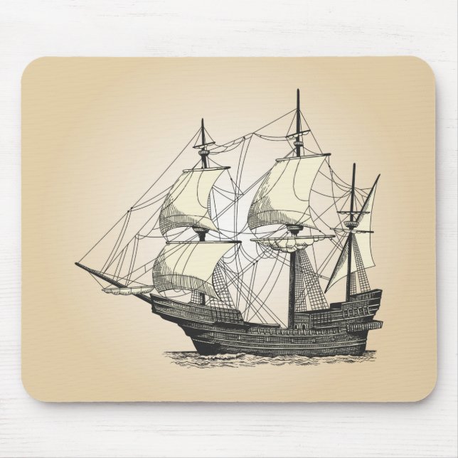Mousepad Navio de navegação pirata (Frente)