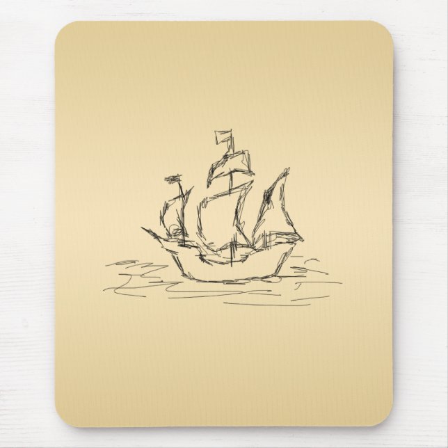 Mousepad Navio de pirata (Frente)